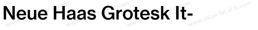 Neue Haas Grotesk It字体转换
